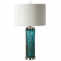 Buy 👏 Uttermost Almanzora Blue Glass Lamp 😉
