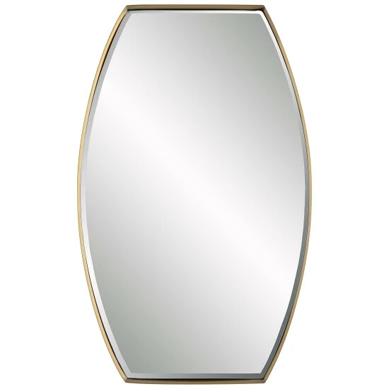 Cheap π₯° Uttermost Portal Modern Brass Mirror π