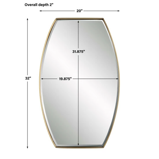Cheap π₯° Uttermost Portal Modern Brass Mirror π - Image 6