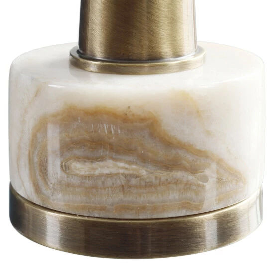 Hot Sale ๐ Uttermost Verner Plated Antiqued Brass 1-light Table Lamp ๐ - Image 2