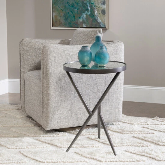 Cheap 🔥 Uttermost Absalom Round Accent Table 🛒 - Image 5