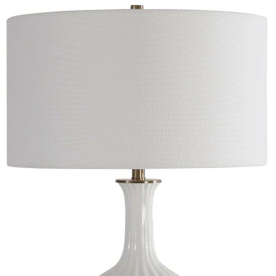 Buy ⭐ Uttermost Strauss White Ceramic Table Lamp ✔️ - Image 3