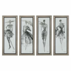 Deals ๐ Uttermost Fashion Sketchbook Art (Set Of 4) - Black ๐