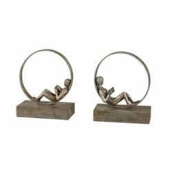 Best deal 💯 Uttermost Lounging Reader Bookends (Set Of 2) ❤️