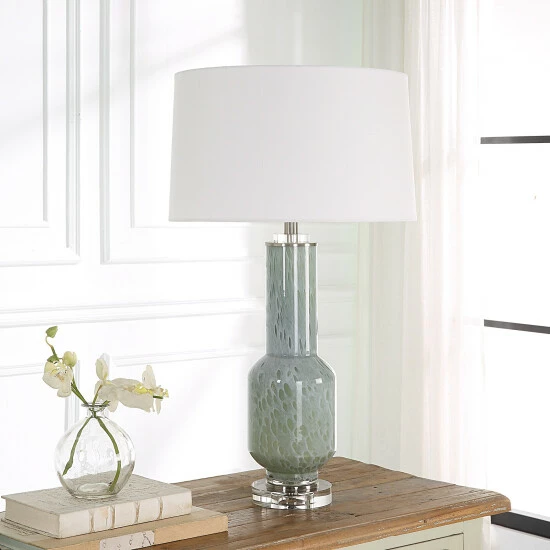 Best Pirce ๐ Uttermost Imperia Aqua Gray Table Lamp - 17 W X 30 H X 17 D (inches) ๐ฅ - Image 2