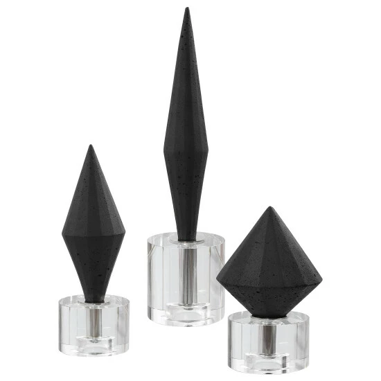 Hot Sale โญ Uttermost Alize Black Sculptures (Set Of 3) ๐ฅฐ