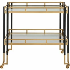 Cheap 👏 Uttermost Kentmore Modern Bar Cart - 32.875"x 17.375"x 32" ✨