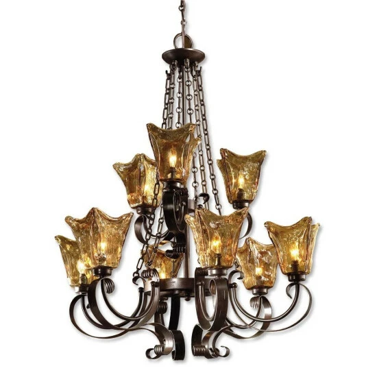 Outlet ๐ Uttermost Vetraio 9-light Oil Rubbed Bronze Metal Chandelier ๐