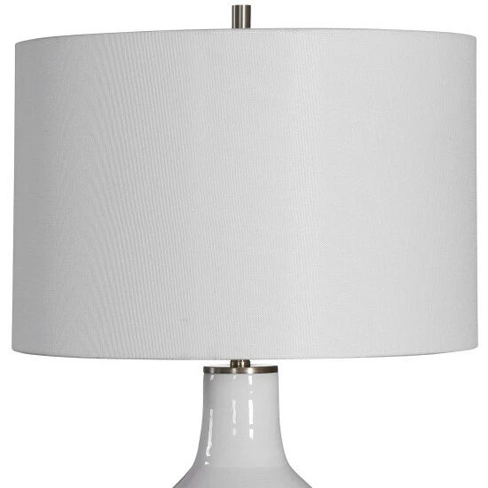 Outlet ๐ Uttermost Dakota White Crackle Table Lamp ๐ - Image 4