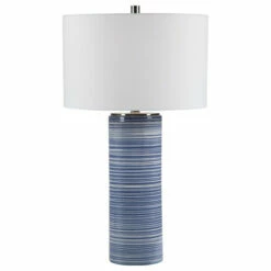 Promo 💯 Uttermost Montauk Striped Table Lamp 👏