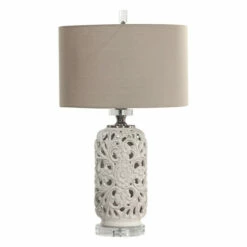Best reviews of ๐งจ Uttermost Dahlina Plated Brushed Gun 1-light Table Lamp ๐