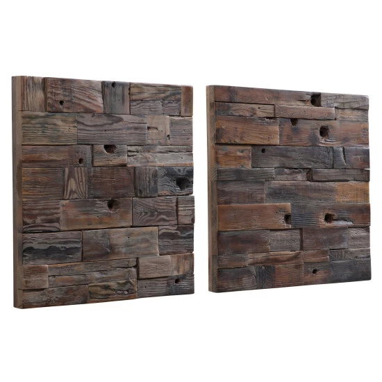 Cheap ๐ Uttermost Astern Wood Wall Decors (Set Of 2) ๐ - Image 2