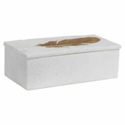 Budget ๐ Uttermost Nephele White Stone Box ๐