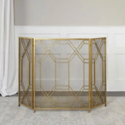 Wholesale ✔️ Uttermost Rosen Gold Fireplace Screen 🔔