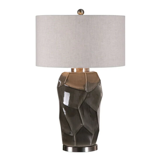 Best Sale ๐ Uttermost Crayton Crackled Gray Table Lamp ๐งจ - Image 2