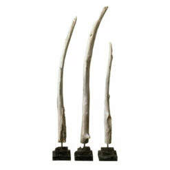Flash Sale ๐ Uttermost Teak Branches Fossil Grey Sculptures (Set Of 3) ๐