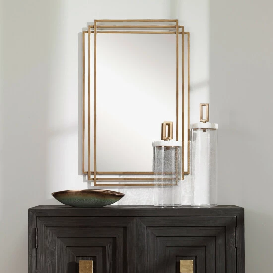 Best Pirce ๐ Uttermost Amherst Brushed Gold Mirror ๐ - Image 5
