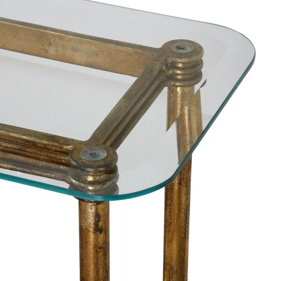 Brand new 😉 Uttermost Elenio Glass Console Table 👏 - Image 4