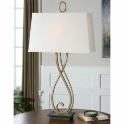 Discount 💯 Uttermost Ferndale Scrolled Metal Table Lamp 🔥