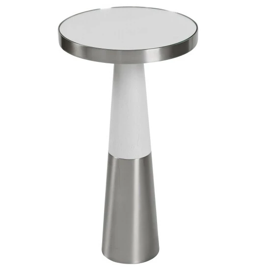 Budget 😍 Uttermost Fortier Nickel Accent Table 😀 - Image 2