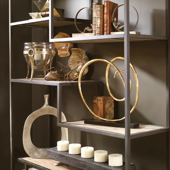 Best Pirce ๐ Uttermost Oja Metallic Gold Leaf Sculptures ๐ - Image 2