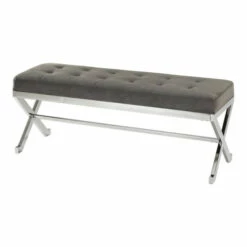 Best reviews of 🌟 Uttermost Bijou Slate Grey Fabric Bench 👍