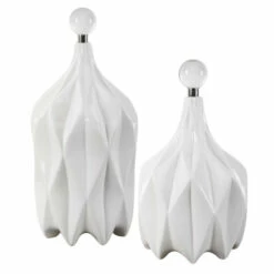 Coupon โญ Uttermost Klara White Bottles (Set Of 2) ๐