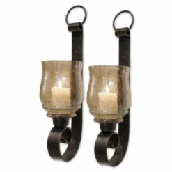 Best Pirce 😀 Uttermost Joselyn Antiqued Bronze Small Candle Wall Sconces (Set Of 2) ⭐