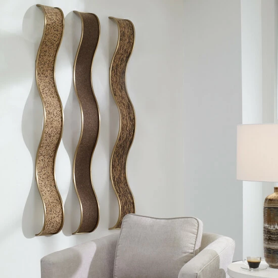 Budget โ๏ธ Uttermost Valdivia Serpentine Wall Decors (Set Of 3) - 61.88 X 6 X 5.25 โ๏ธ - Image 5