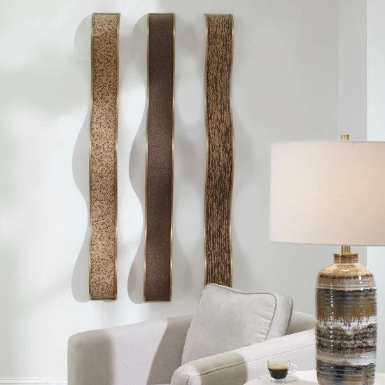 Budget โ๏ธ Uttermost Valdivia Serpentine Wall Decors (Set Of 3) - 61.88 X 6 X 5.25 โ๏ธ - Image 6