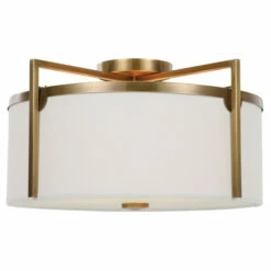 Coupon 🎁 Uttermost Colfax Brass 3-Light Semi Flush Mount ✨