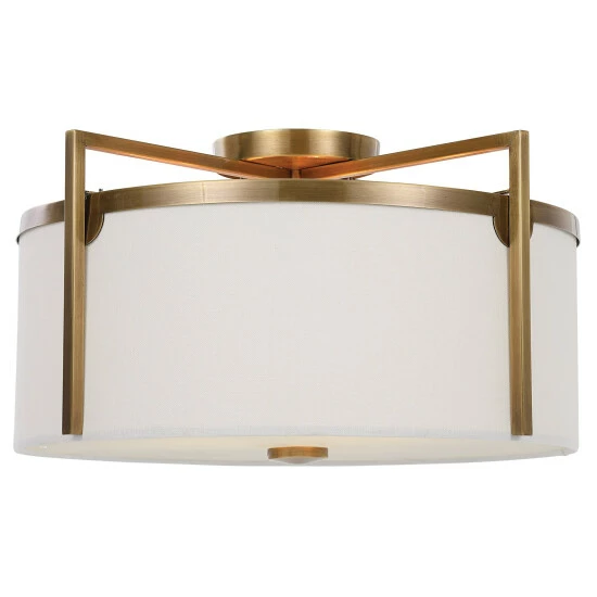 Coupon ๐ Uttermost Colfax Brass 3-Light Semi Flush Mount โจ