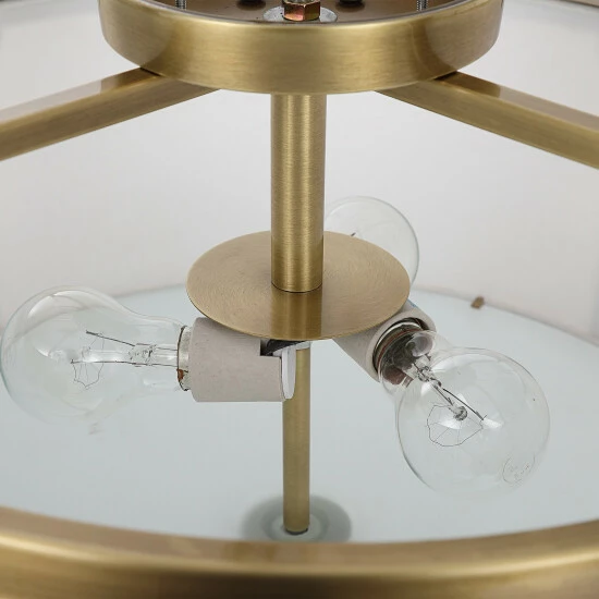 Coupon ๐ Uttermost Colfax Brass 3-Light Semi Flush Mount โจ - Image 6