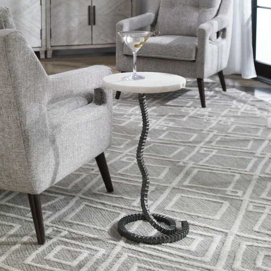 Discount ๐ฅฐ Uttermost Lasso White Drink Table ๐งจ - Image 5