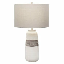 Flash Sale 🛒 Uttermost Comanche White Crackle Table Lamp 🧨