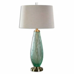 Deals 🌟 Uttermost Lenado Sea Green Glass Table Lamp 🎁