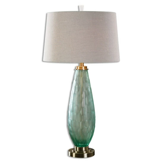 Deals 🌟 Uttermost Lenado Sea Green Glass Table Lamp 🎁