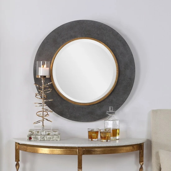 Wholesale ✨ Uttermost Saul Antique Gold Round Mirror - Antique Gold - 30x30x1.89 🎁 - Image 6