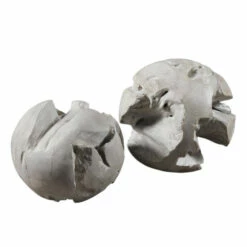 Flash Sale โญ Uttermost Ermanno Teak Balls (Set Of 2) ๐