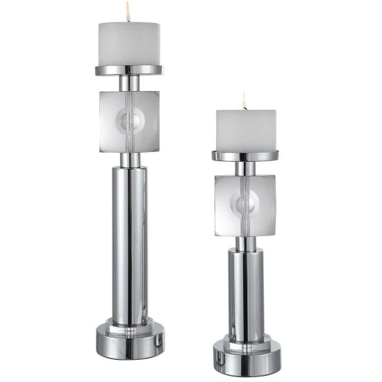 Best Pirce ๐ฏ Uttermost Kyrie Nickel Candle Holders (Set Of 2) ๐ฏ