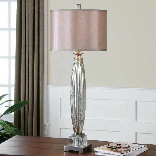 Top 10 โ๏ธ Uttermost Loredo Mottled Grey Glass Table Lamp ๐