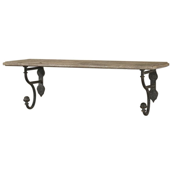 Coupon 💯 Uttermost Gualdo Aged Wood Shelf 🔥