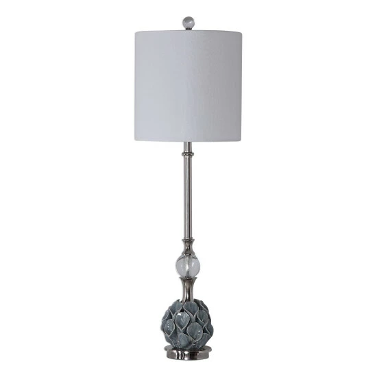 Hot Sale 🌟 Uttermost Elody Blue Grey Buffet Lamp ⭐ - Image 2