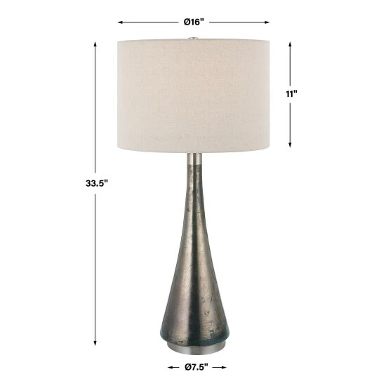 Brand new ๐คฉ Uttermost Contour Metallic Glass Table Lamp ๐ - Image 8