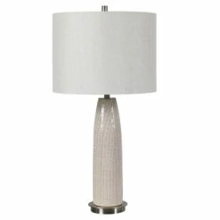 New ✨ Uttermost Delgado Light Grey Table Lamp ✨