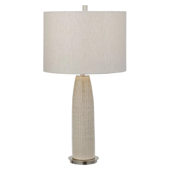 New โจ Uttermost Delgado Light Grey Table Lamp โจ - Image 2