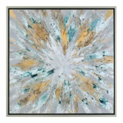Coupon ✔️ Uttermost Exploding Star Modern Abstract Art - Multi-color ⭐