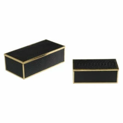 Coupon 🎁 Uttermost Ukti Black Alligator Boxes (Set Of 2) ⭐
