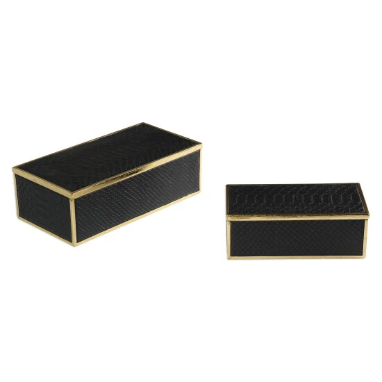 Coupon ๐ Uttermost Ukti Black Alligator Boxes (Set Of 2) โญ