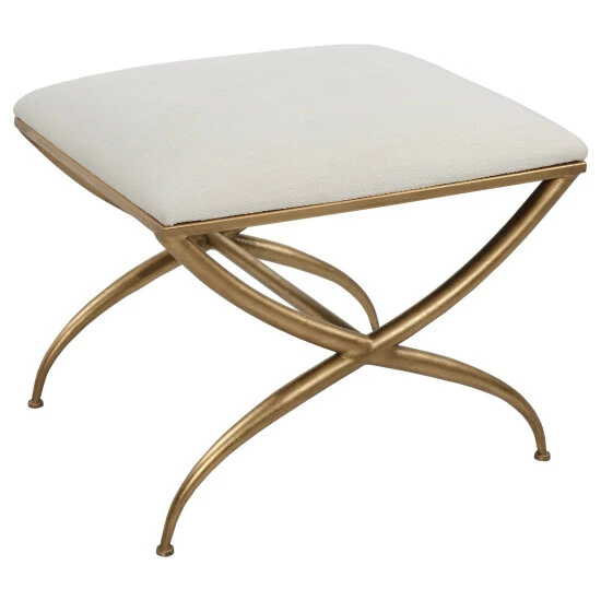 Top 10 โ๏ธ Uttermost Crossing Small Bench Gold Leaf/white ๐งจ